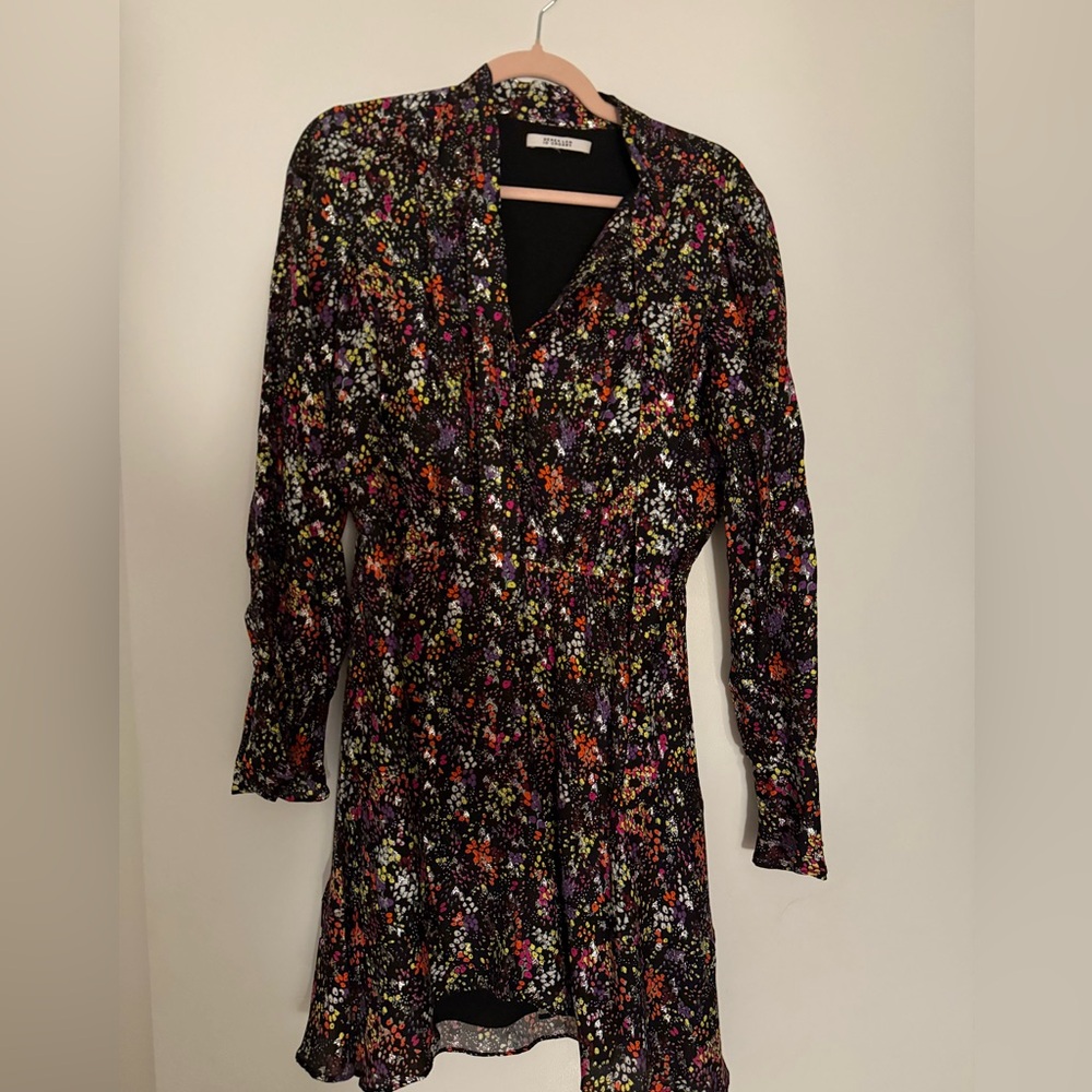 Derek Lam 10 Crosby Multicolor Floral Long Sleeve Dress